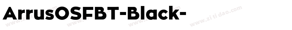 ArrusOSFBT-Black字体转换