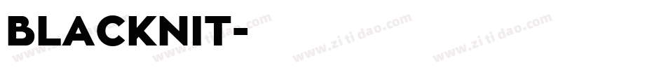 BLACKNIT字体转换