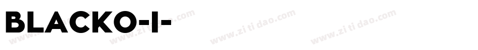 BLACKO-I字体转换