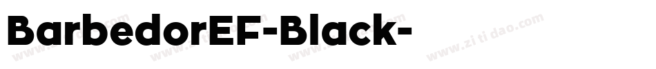 BarbedorEF-Black字体转换