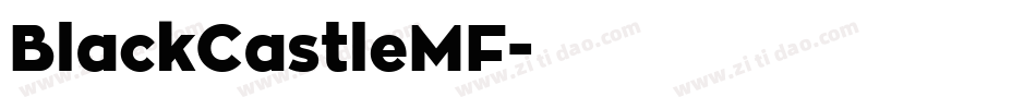 BlackCastleMF字体转换
