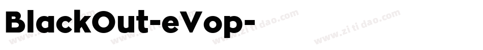BlackOut-eVop字体转换