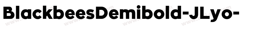 BlackbeesDemibold-JLyo字体转换