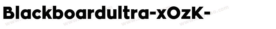Blackboardultra-xOzK字体转换