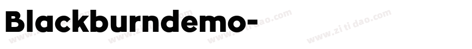 Blackburndemo字体转换