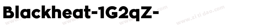 Blackheat-1G2qZ字体转换