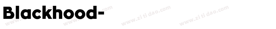 Blackhood字体转换