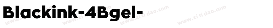 Blackink-4Bgel字体转换