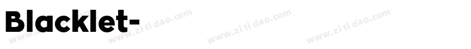 Blacklet字体转换