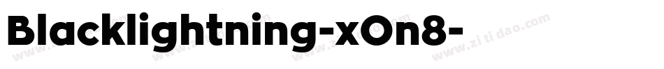 Blacklightning-xOn8字体转换