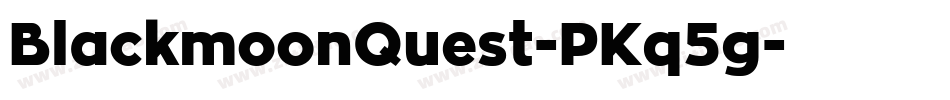 BlackmoonQuest-PKq5g字体转换