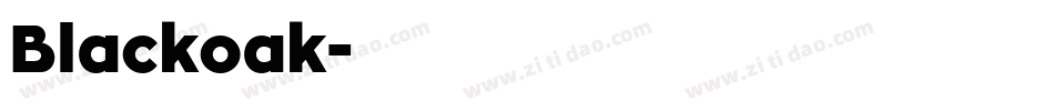 Blackoak字体转换