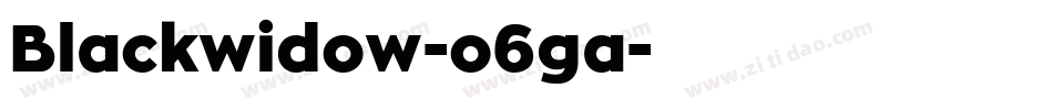 Blackwidow-o6ga字体转换