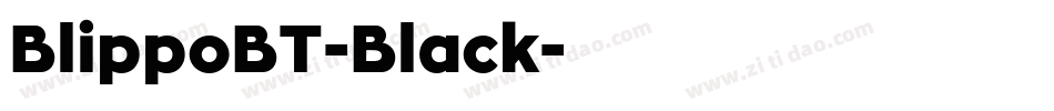BlippoBT-Black字体转换
