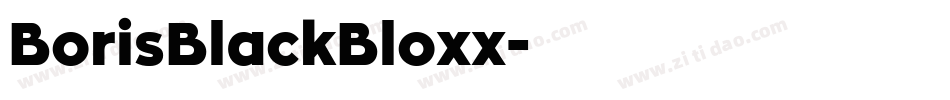 BorisBlackBloxx字体转换
