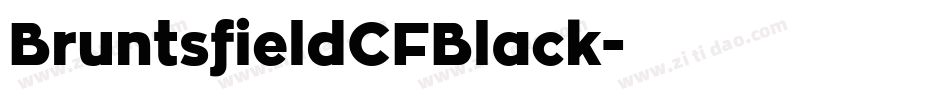 BruntsfieldCFBlack字体转换