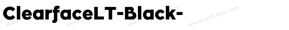 ClearfaceLT-Black字体转换