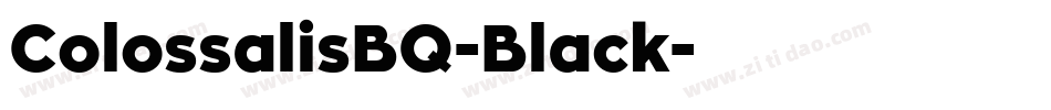 ColossalisBQ-Black字体转换