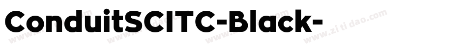 ConduitSCITC-Black字体转换