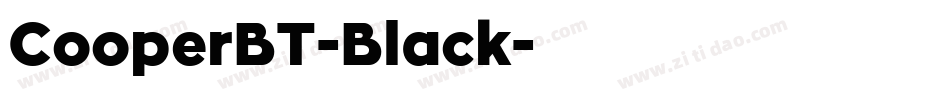 CooperBT-Black字体转换
