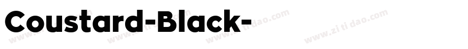Coustard-Black字体转换