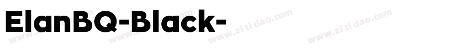 ElanBQ-Black字体转换