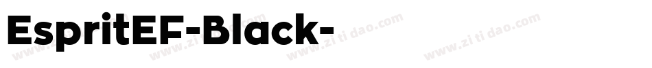 EspritEF-Black字体转换