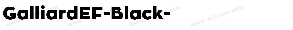 GalliardEF-Black字体转换 GalliardEF-Black字体转换