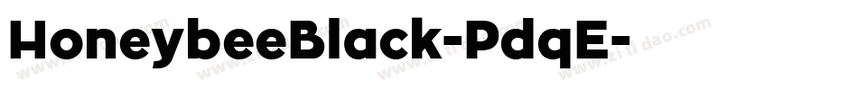 HoneybeeBlack-PdqE字体转换