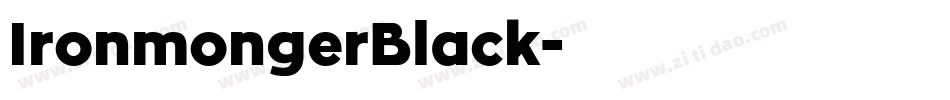 IronmongerBlack字体转换