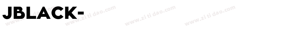 JBLACK字体转换