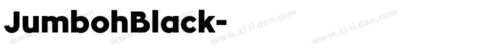 JumbohBlack字体转换