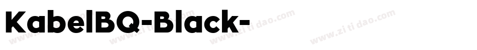KabelBQ-Black字体转换