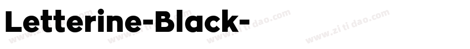 Letterine-Black字体转换