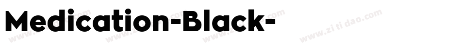 Medication-Black字体转换