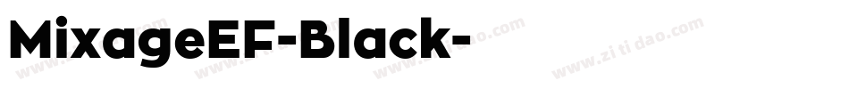 MixageEF-Black字体转换