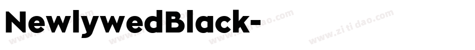NewlywedBlack字体转换