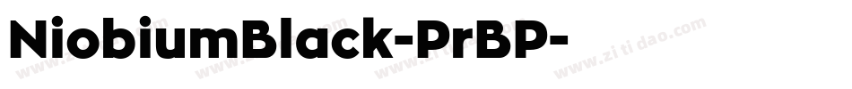 NiobiumBlack-PrBP字体转换