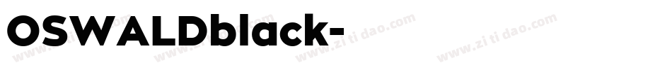 OSWALDblack字体转换