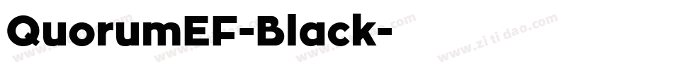 QuorumEF-Black字体转换