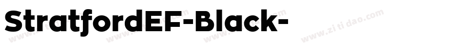 StratfordEF-Black字体转换