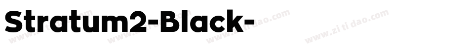 Stratum2-Black字体转换