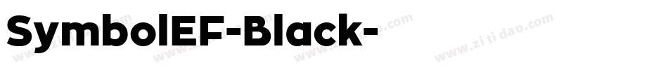 SymbolEF-Black字体转换