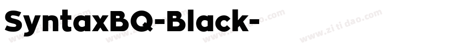 SyntaxBQ-Black字体转换
