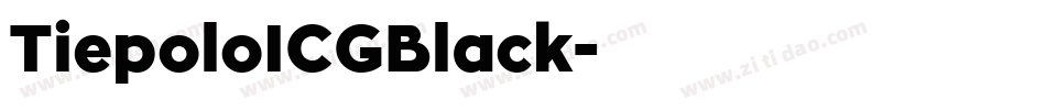 TiepoloICGBlack字体转换
