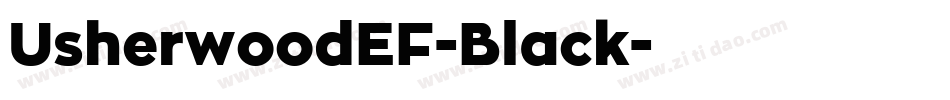 UsherwoodEF-Black字体转换