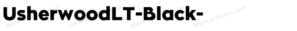 UsherwoodLT-Black字体转换