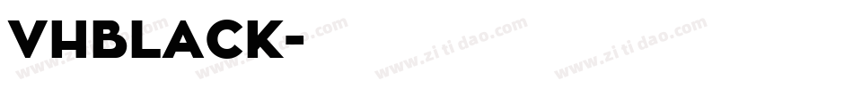 VHBLACK字体转换