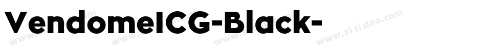 VendomeICG-Black字体转换
