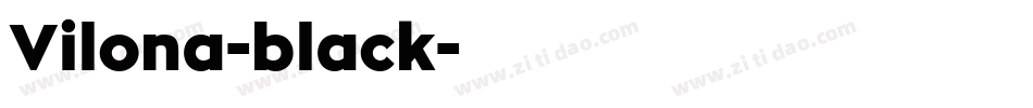 Vilona-black字体转换